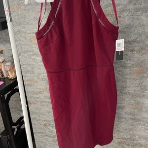 City studio burgundy short dress size 13